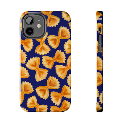 Copy of Copy of Tossed Farfalle Pasta Watercolor Illustrated Tough Phone Case | Various Models iPhone 12
