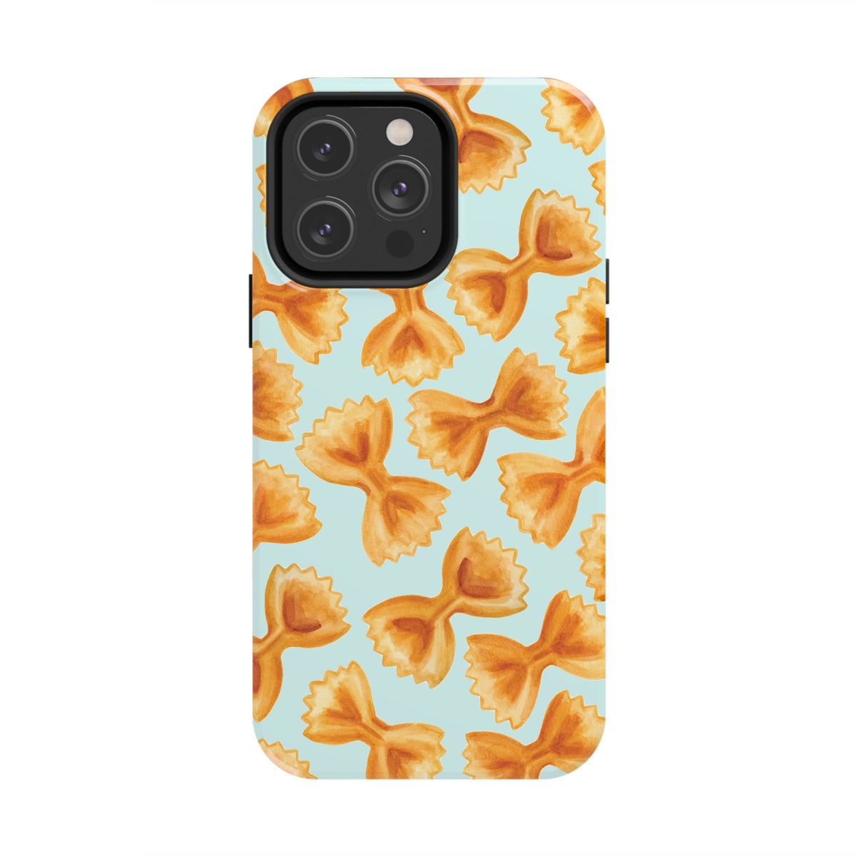 Copy of Copy of Copy of Copy of Tossed Farfalle Pasta Watercolor Illustrated Tough Phone Case | Various Models iPhone 14 Pro Max