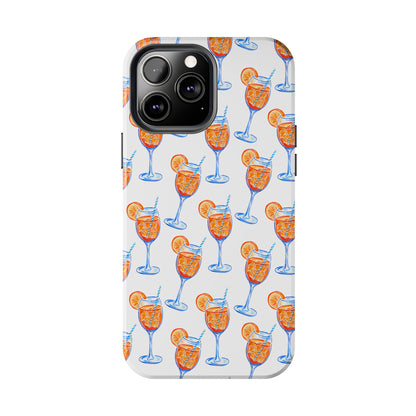 Aperol Spritz Watercolor Patterned Phone Case | Various Models