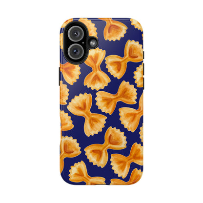 Copy of Copy of Tossed Farfalle Pasta Watercolor Illustrated Tough Phone Case | Various Models iPhone 16 Plus