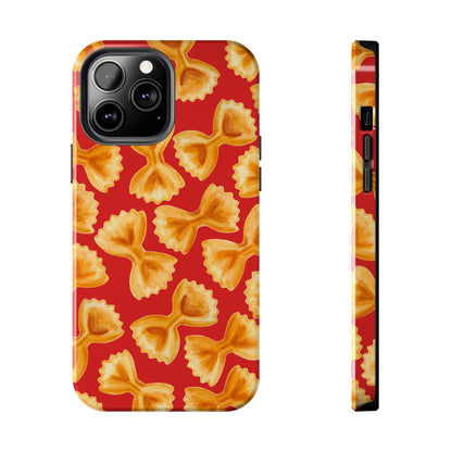 Copy of Tossed Farfalle Pasta Watercolor Illustrated Tough Phone Case | Various Models iPhone 13 Pro Max