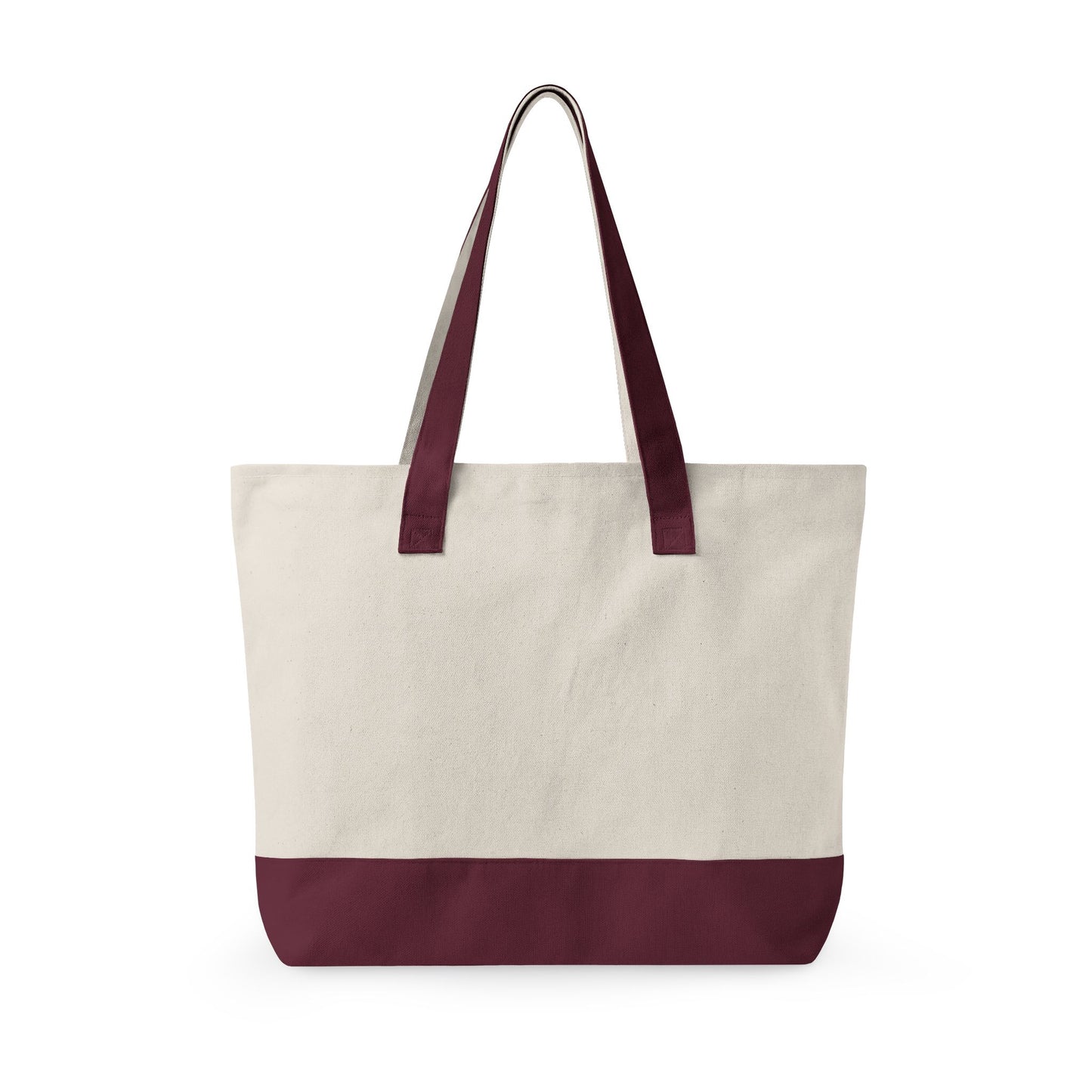 Hot Pink Howdy Watercolor Printed Zippered Canvas Tote 18" x 14" | Various Colors