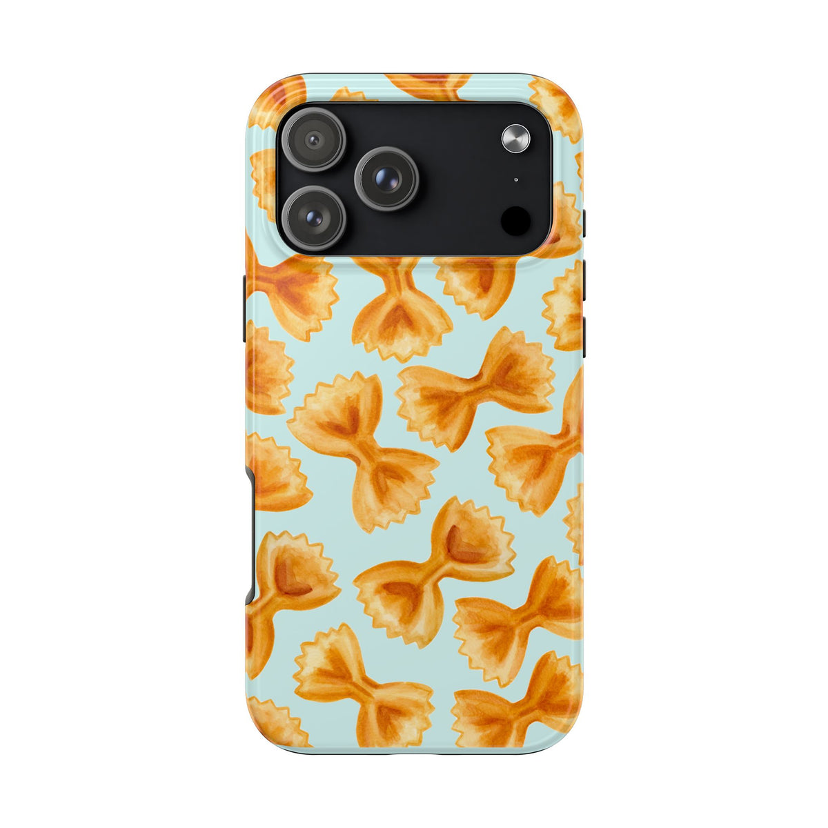 Copy of Copy of Copy of Copy of Tossed Farfalle Pasta Watercolor Illustrated Tough Phone Case | Various Models iPhone 17 Pro Max