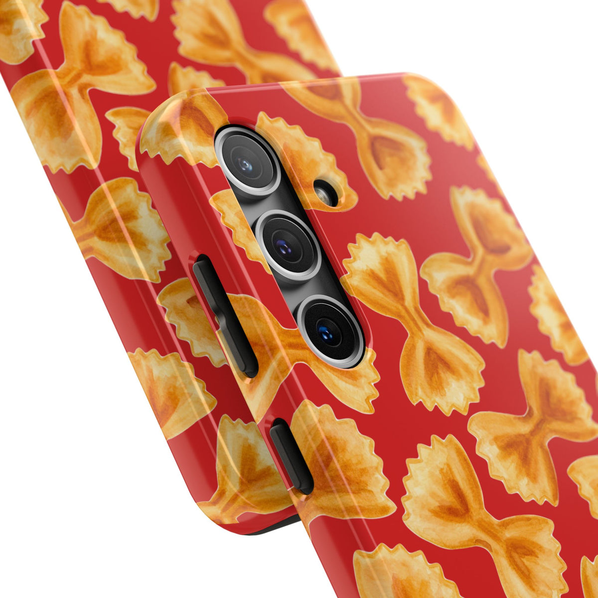 Copy of Tossed Farfalle Pasta Watercolor Illustrated Tough Phone Case | Various Models
