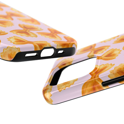 Copy of Copy of Copy of Tossed Farfalle Pasta Watercolor Illustrated Tough Phone Case | Various Models