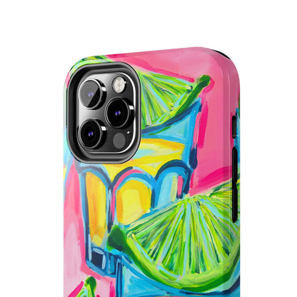 Pink Tequila Shot & Limes Acrylic Tough Phone Case | Various Models Available