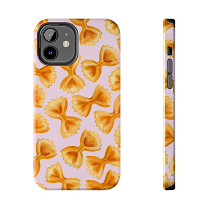 Copy of Copy of Copy of Tossed Farfalle Pasta Watercolor Illustrated Tough Phone Case | Various Models iPhone 12