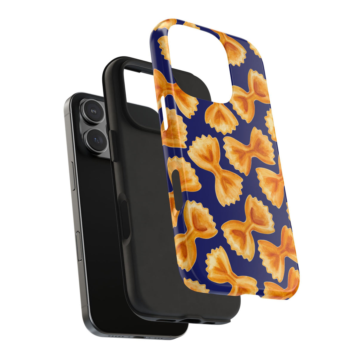 Copy of Copy of Tossed Farfalle Pasta Watercolor Illustrated Tough Phone Case | Various Models