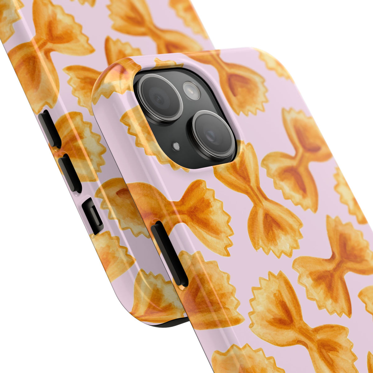 Copy of Copy of Copy of Tossed Farfalle Pasta Watercolor Illustrated Tough Phone Case | Various Models