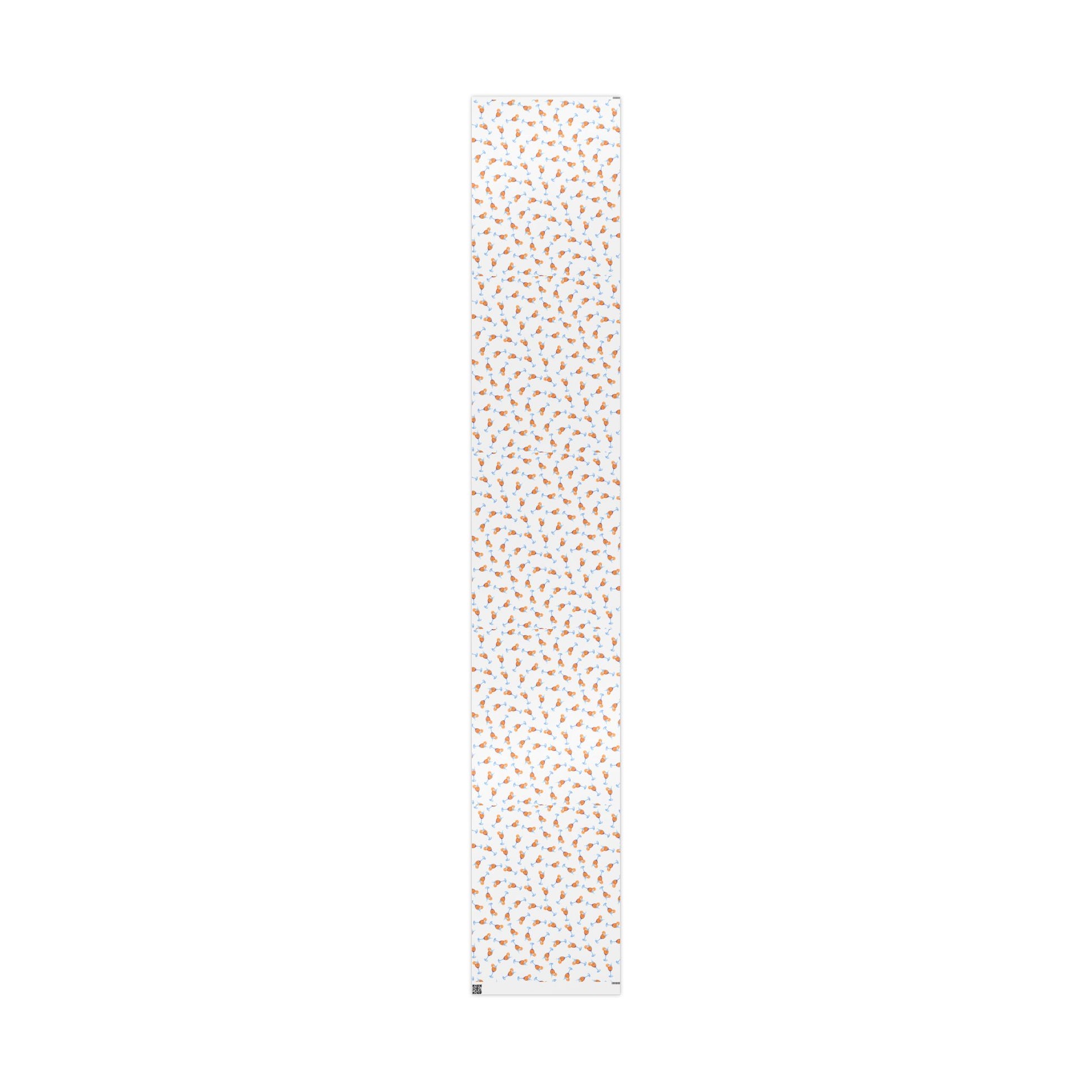 Aperol Spritz Gift Wrap Tossed Pattern | Matte or Glossy