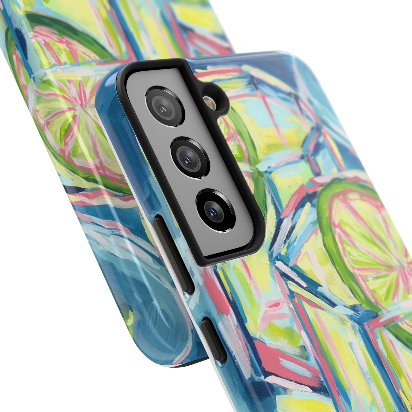 Pink Lime Green Yellow Margaritas Acrylic Tough Phone Case | Various Models Available