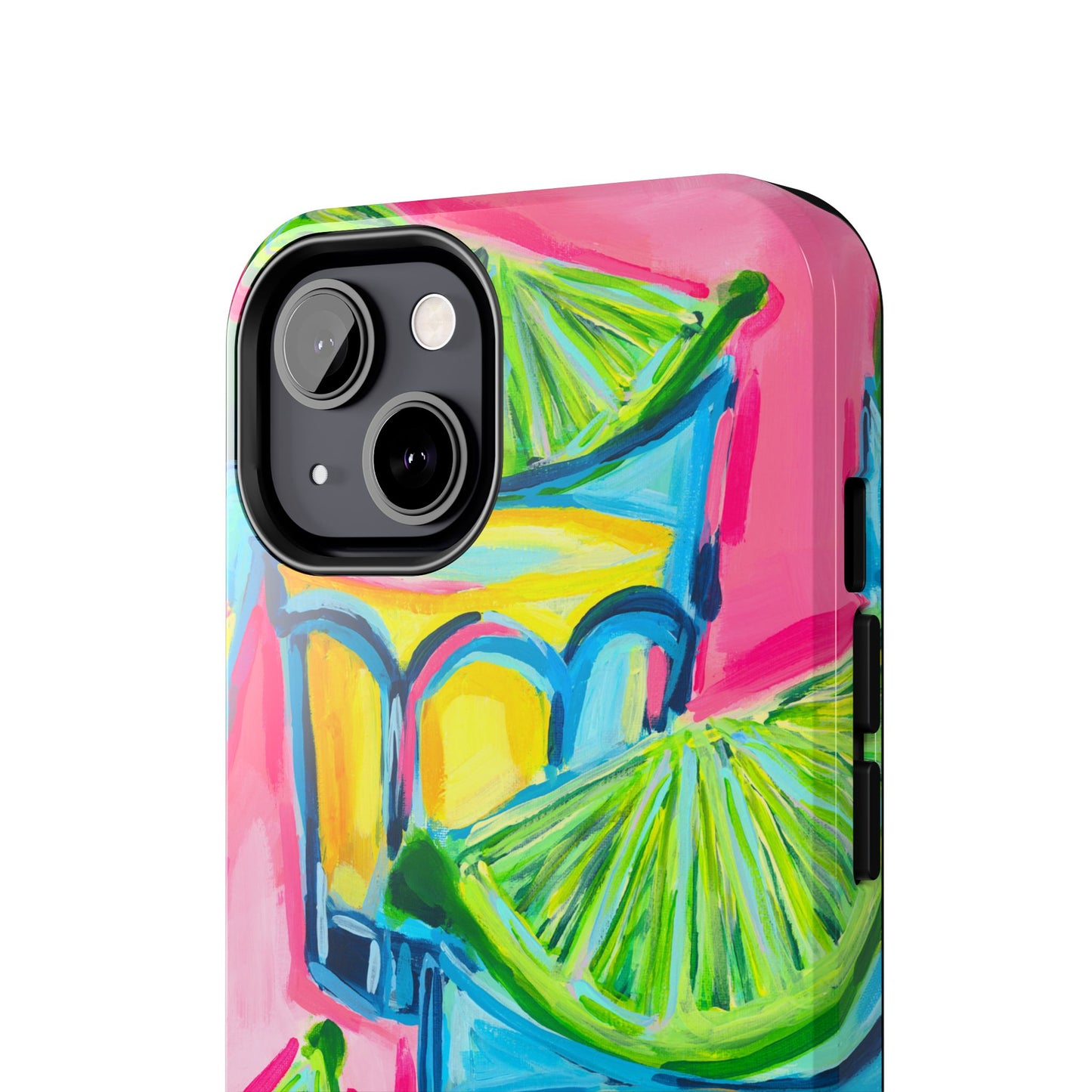 Pink Tequila Shot & Limes Acrylic Tough Phone Case | Various Models Available