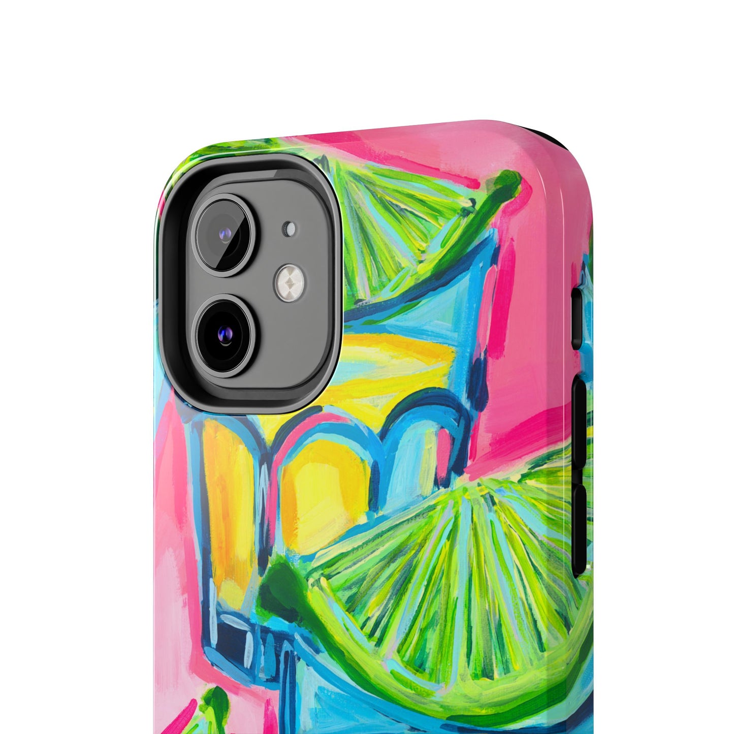 Pink Tequila Shot & Limes Acrylic Tough Phone Case | Various Models Available
