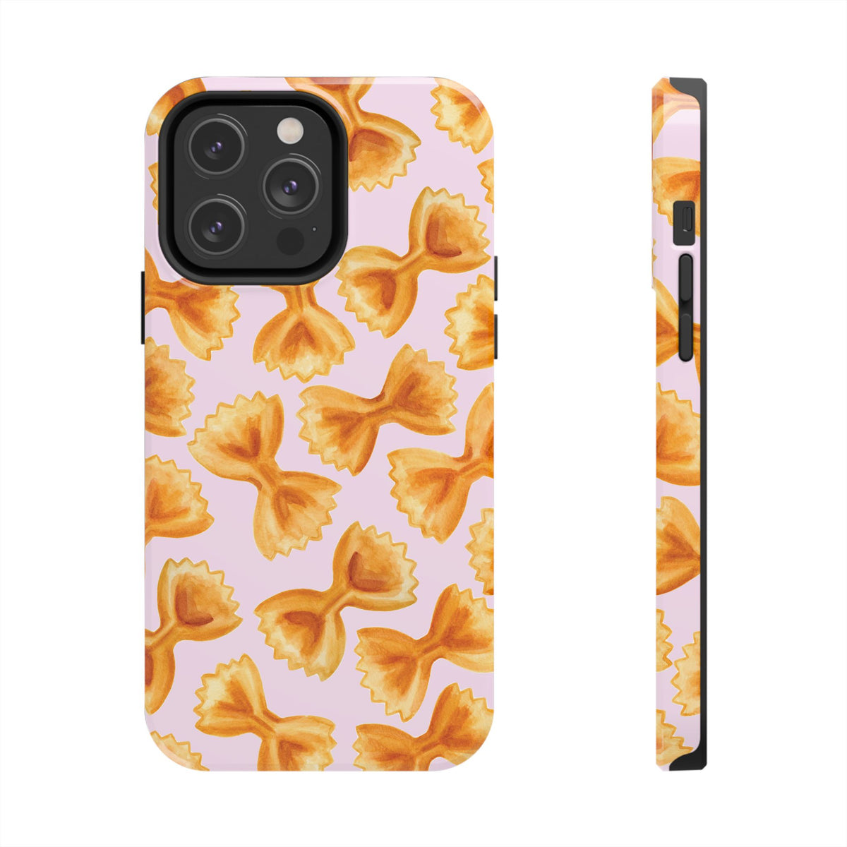 Copy of Copy of Copy of Tossed Farfalle Pasta Watercolor Illustrated Tough Phone Case | Various Models