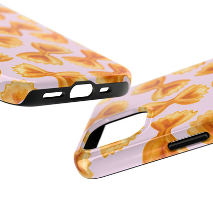 Copy of Copy of Copy of Tossed Farfalle Pasta Watercolor Illustrated Tough Phone Case | Various Models