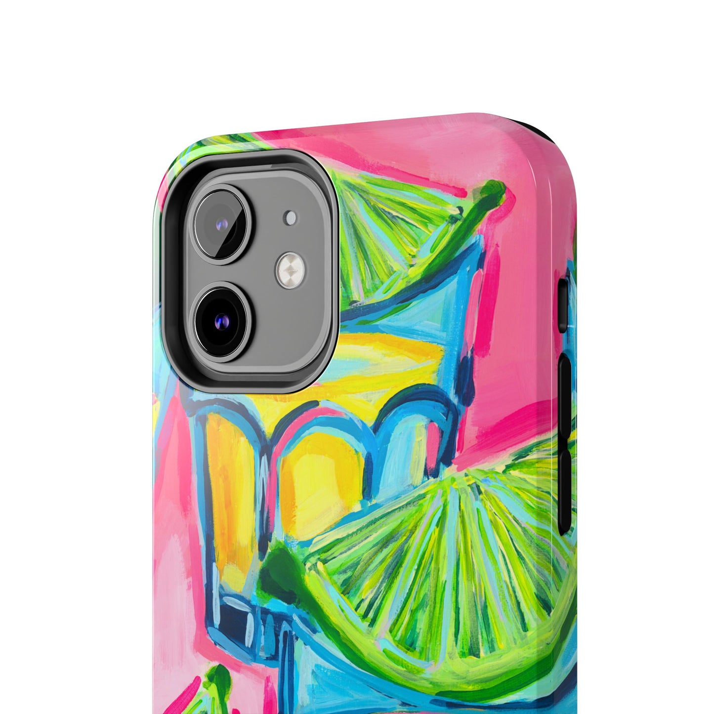 Pink Tequila Shot & Limes Acrylic Tough Phone Case | Various Models Available