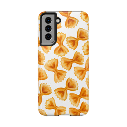 Copy of Copy of Copy of Tossed Farfalle Pasta Watercolor Illustrated Tough Phone Case | Various Models Samsung Galaxy S21