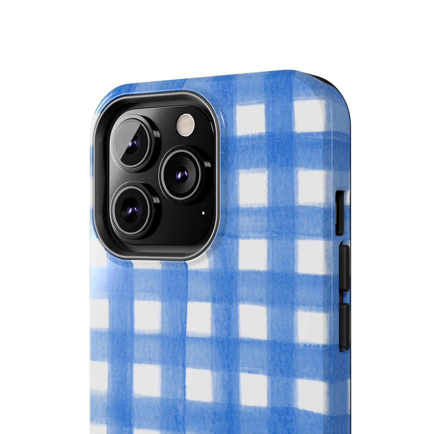 Blue Gingham Watercolor Preppy Tough Phone Case | Various models