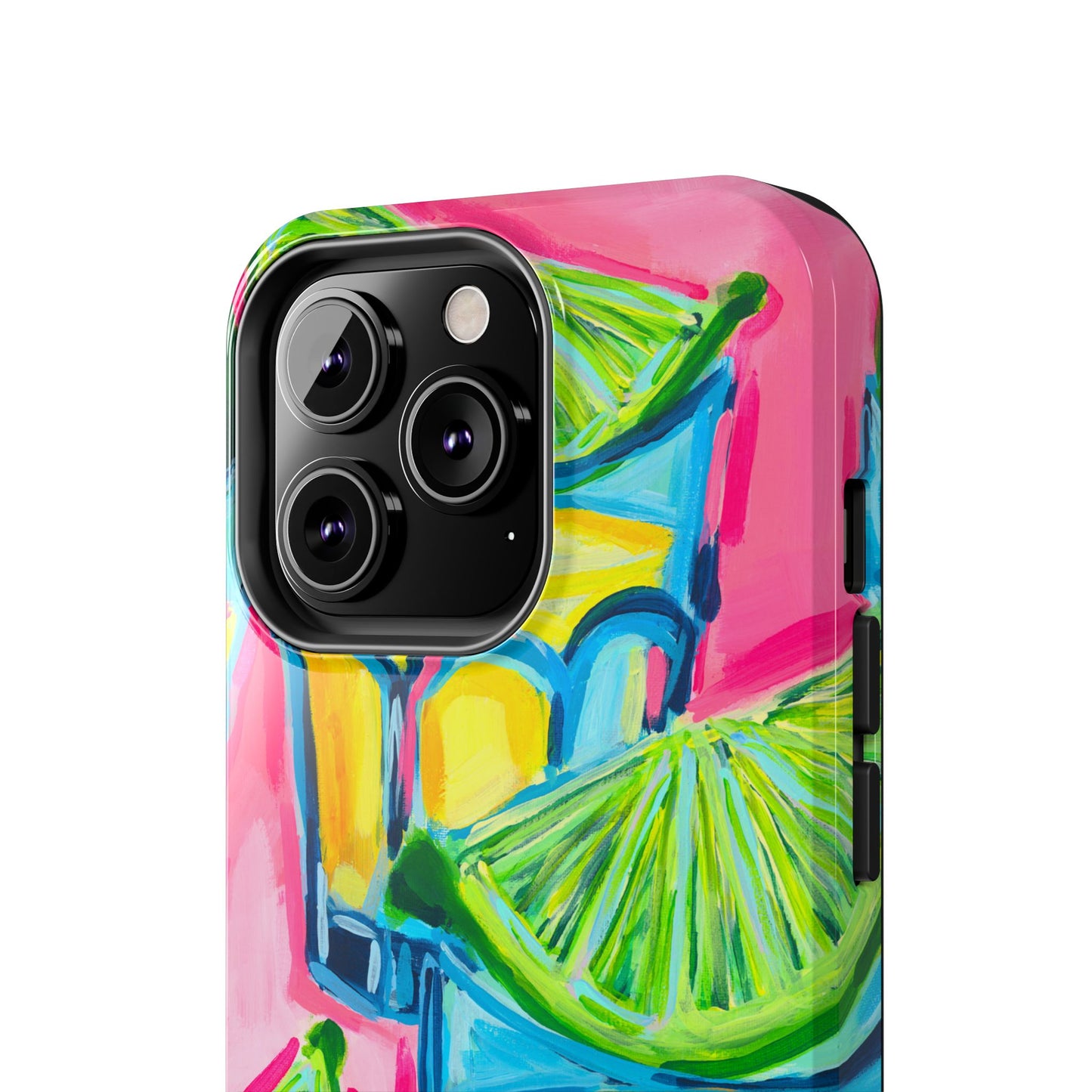 Pink Tequila Shot & Limes Acrylic Tough Phone Case | Various Models Available