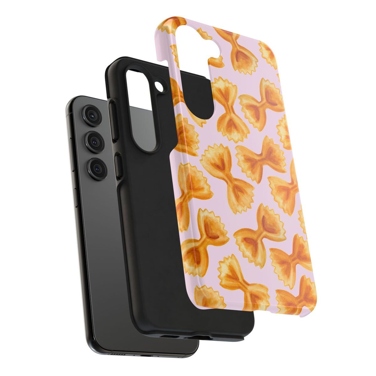 Copy of Copy of Copy of Tossed Farfalle Pasta Watercolor Illustrated Tough Phone Case | Various Models