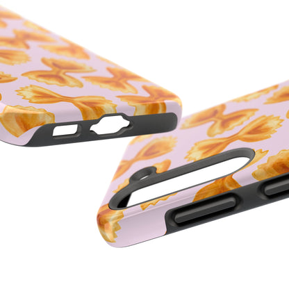 Copy of Copy of Copy of Tossed Farfalle Pasta Watercolor Illustrated Tough Phone Case | Various Models