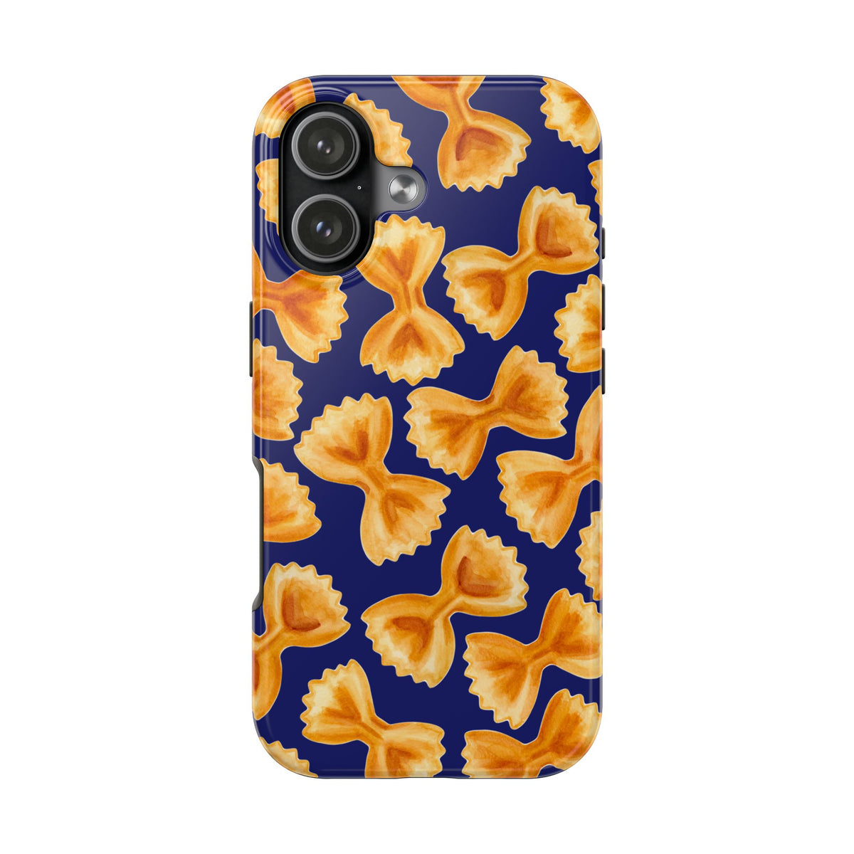 Copy of Copy of Tossed Farfalle Pasta Watercolor Illustrated Tough Phone Case | Various Models iPhone 17