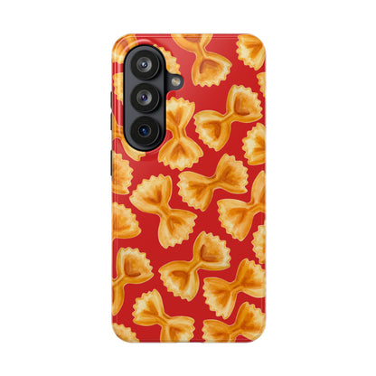 Copy of Tossed Farfalle Pasta Watercolor Illustrated Tough Phone Case | Various Models Samsung Galaxy S26