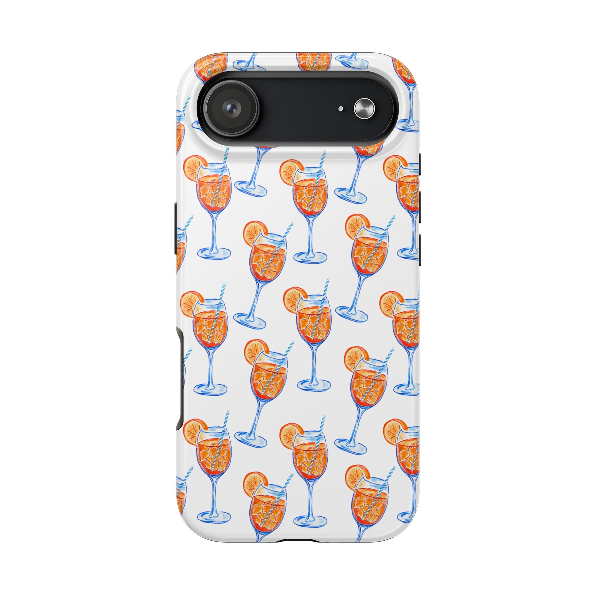 Aperol Spritz Watercolor Patterned Phone Case | Various Models iPhone 17 Air