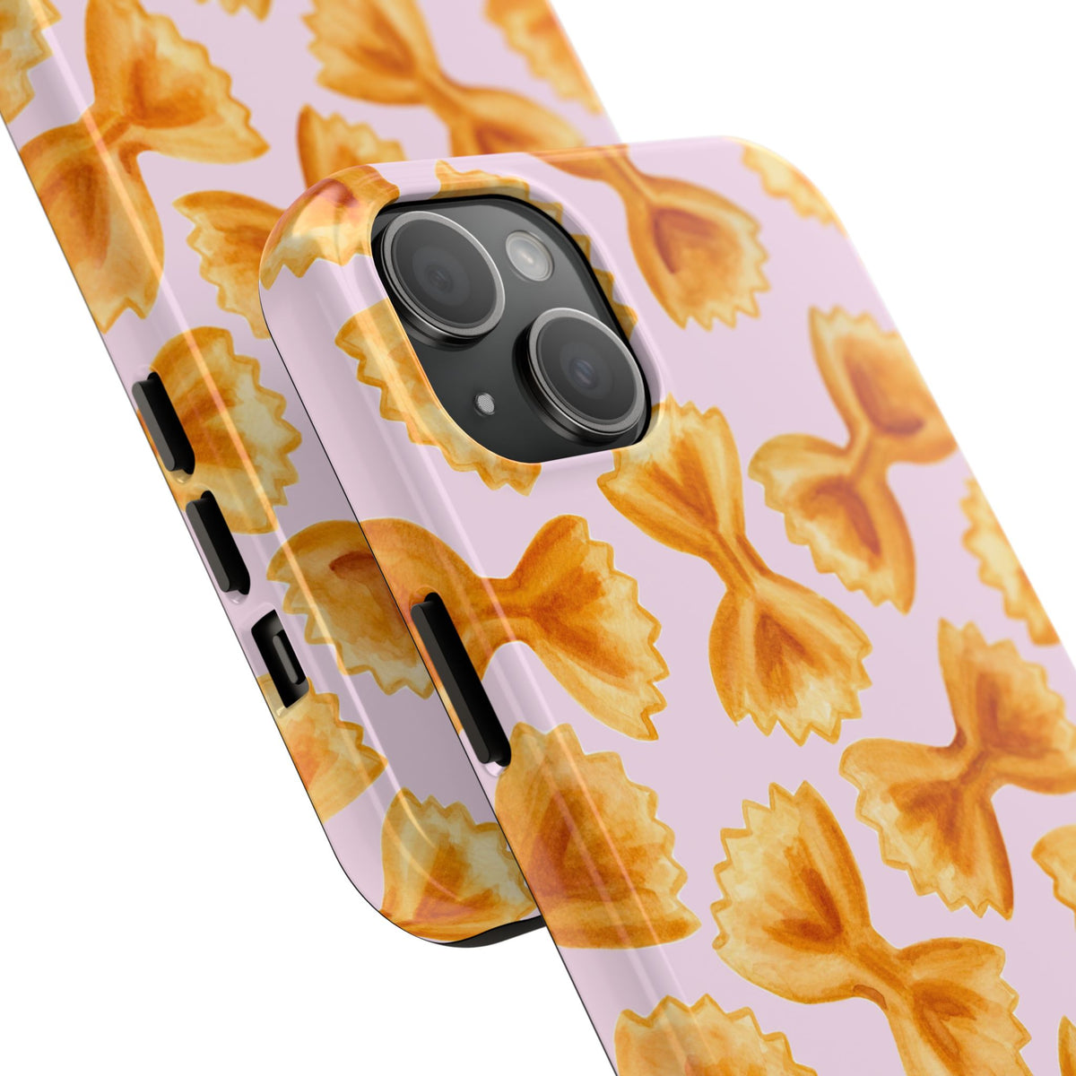 Copy of Copy of Copy of Tossed Farfalle Pasta Watercolor Illustrated Tough Phone Case | Various Models