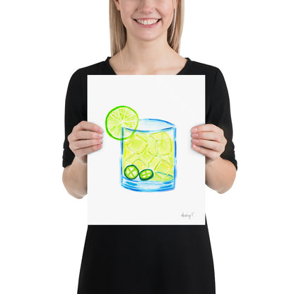 Print | Watercolor Spicy Margarita 11″×14″