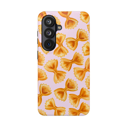 Copy of Copy of Copy of Tossed Farfalle Pasta Watercolor Illustrated Tough Phone Case | Various Models Samsung Galaxy S26