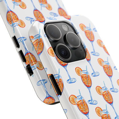Aperol Spritz Watercolor Patterned Phone Case | Various Models