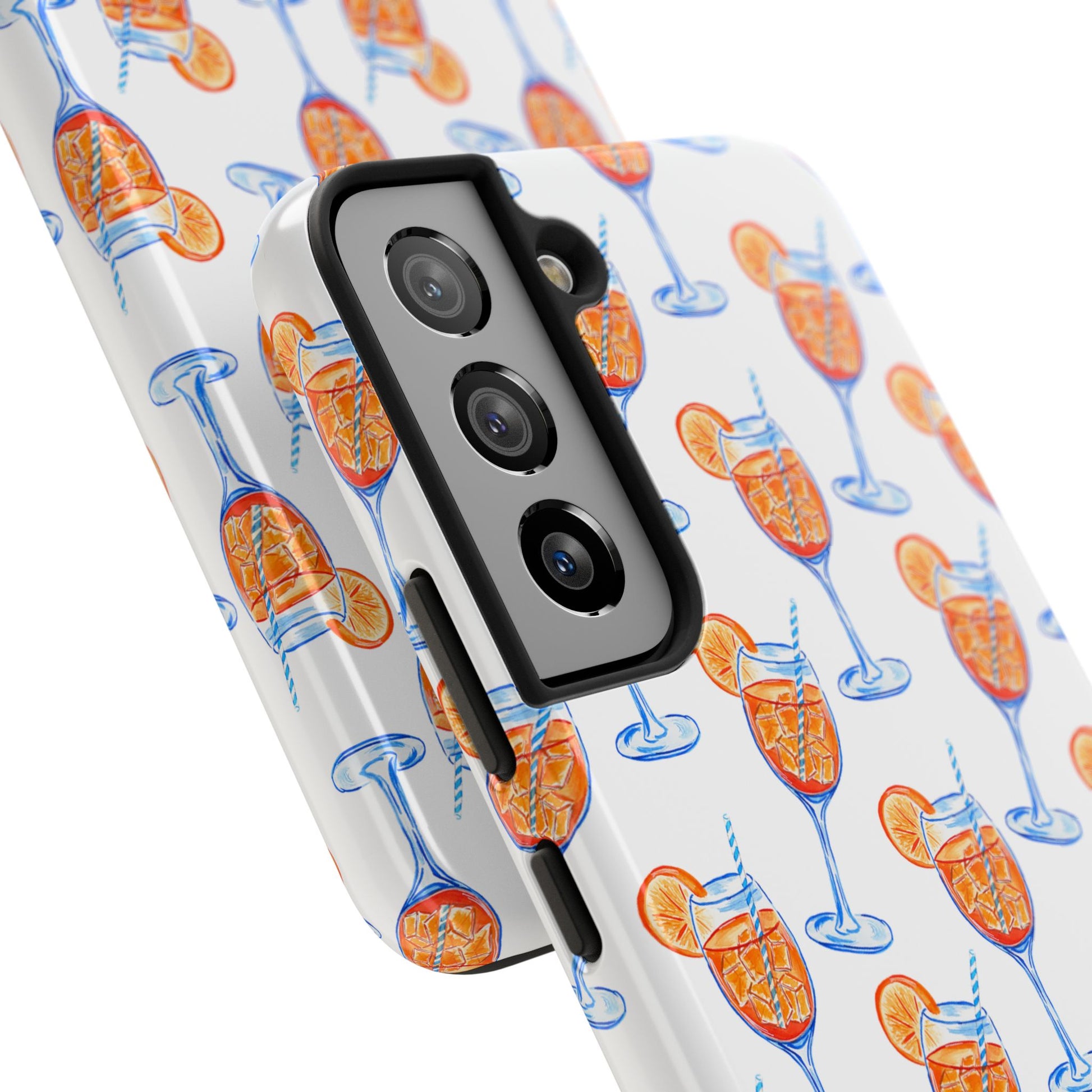 Aperol Spritz Watercolor Patterned Phone Case | Various Models
