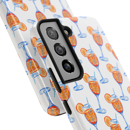 Aperol Spritz Watercolor Patterned Phone Case | Various Models