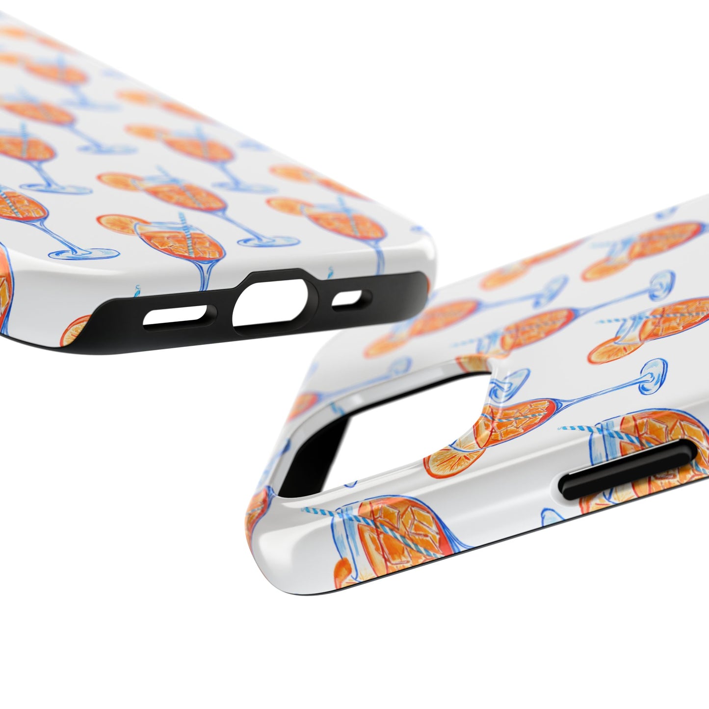 Aperol Spritz Watercolor Patterned Phone Case | Various Models