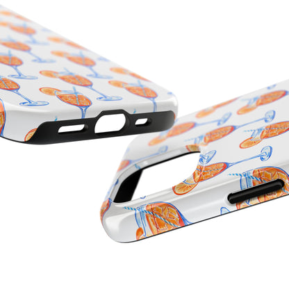 Aperol Spritz Watercolor Patterned Phone Case | Various Models