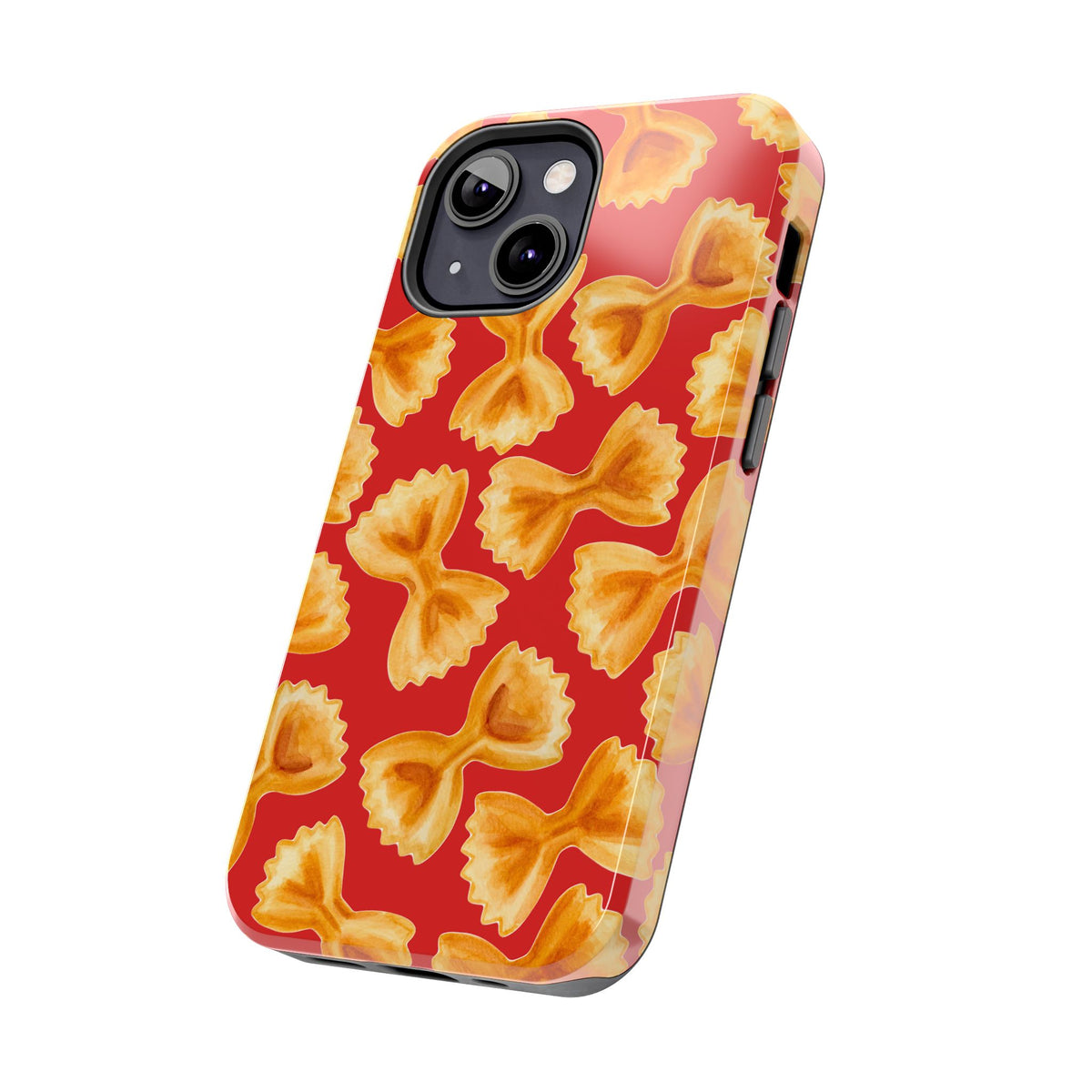 Copy of Tossed Farfalle Pasta Watercolor Illustrated Tough Phone Case | Various Models