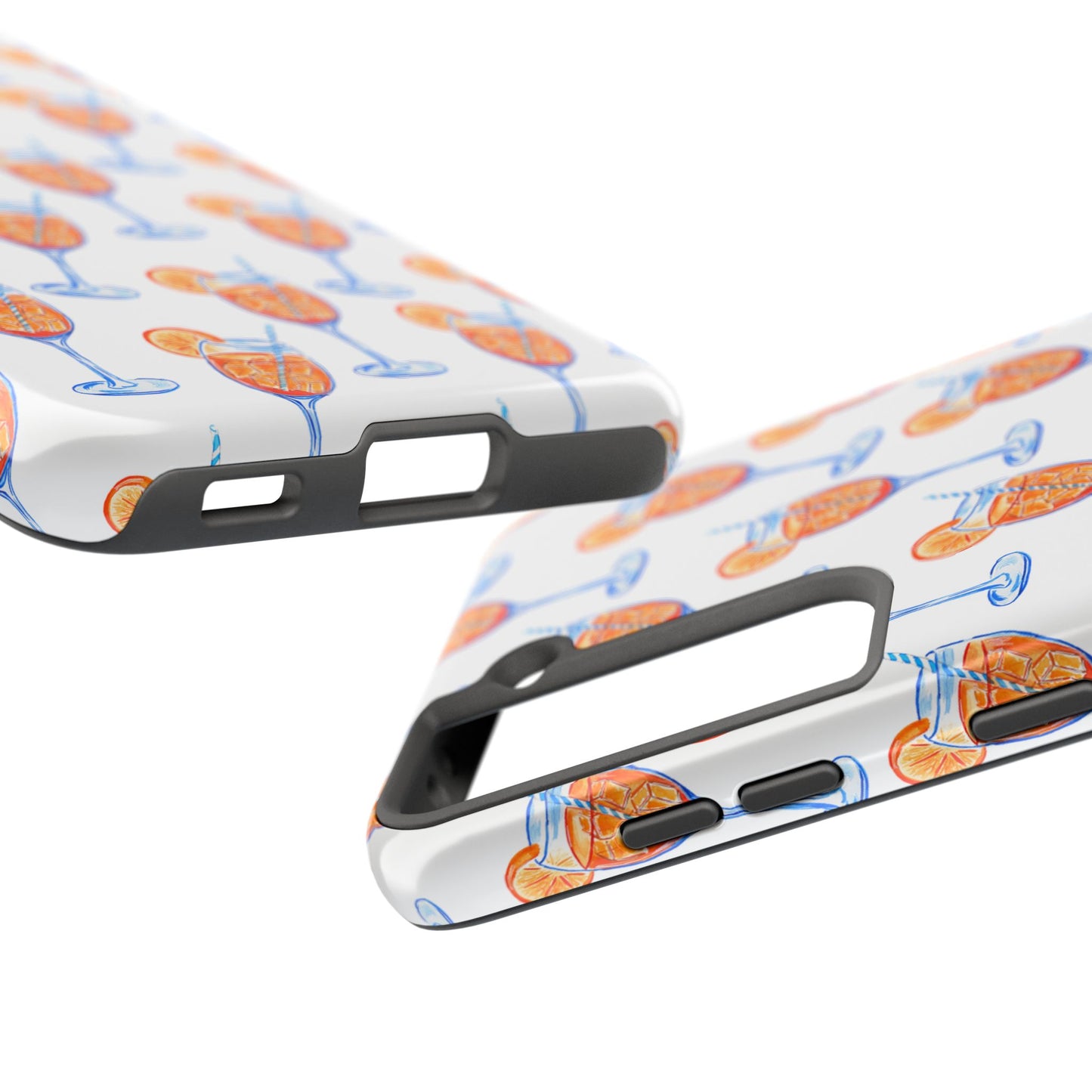 Aperol Spritz Watercolor Patterned Phone Case | Various Models