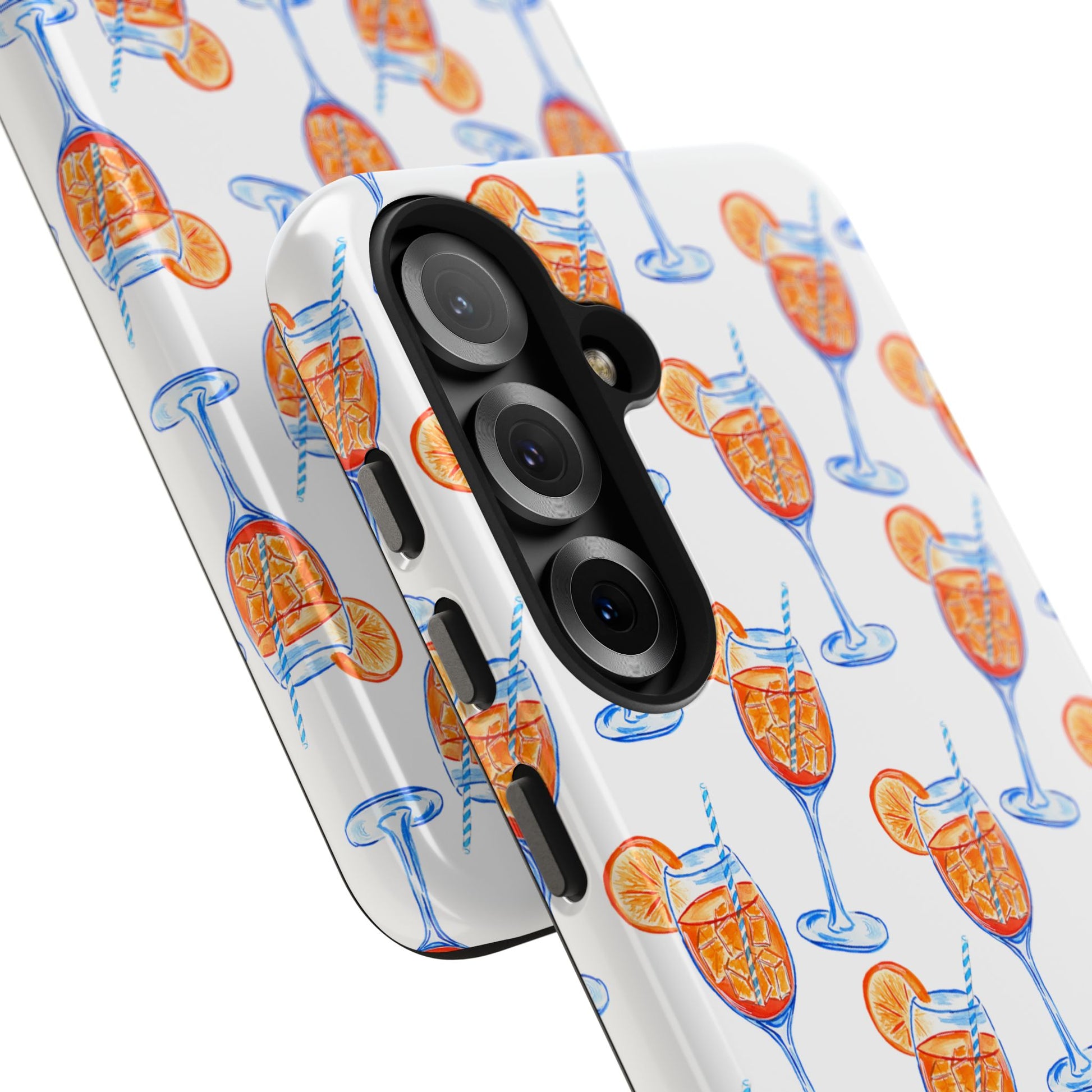 Aperol Spritz Watercolor Patterned Phone Case | Various Models