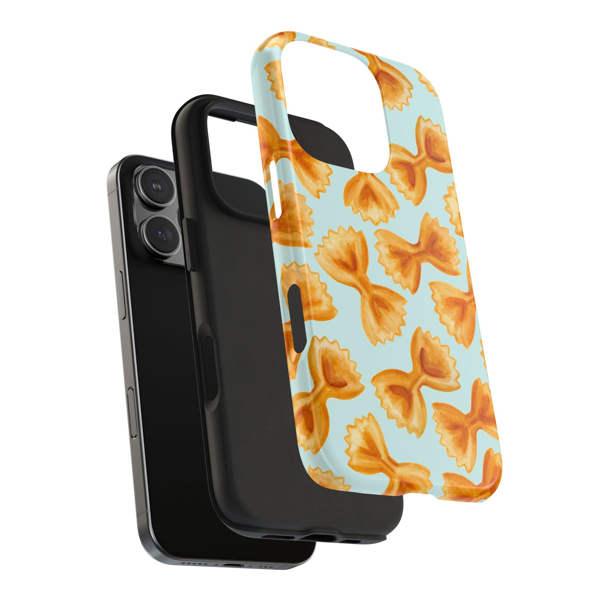 Copy of Copy of Copy of Copy of Tossed Farfalle Pasta Watercolor Illustrated Tough Phone Case | Various Models