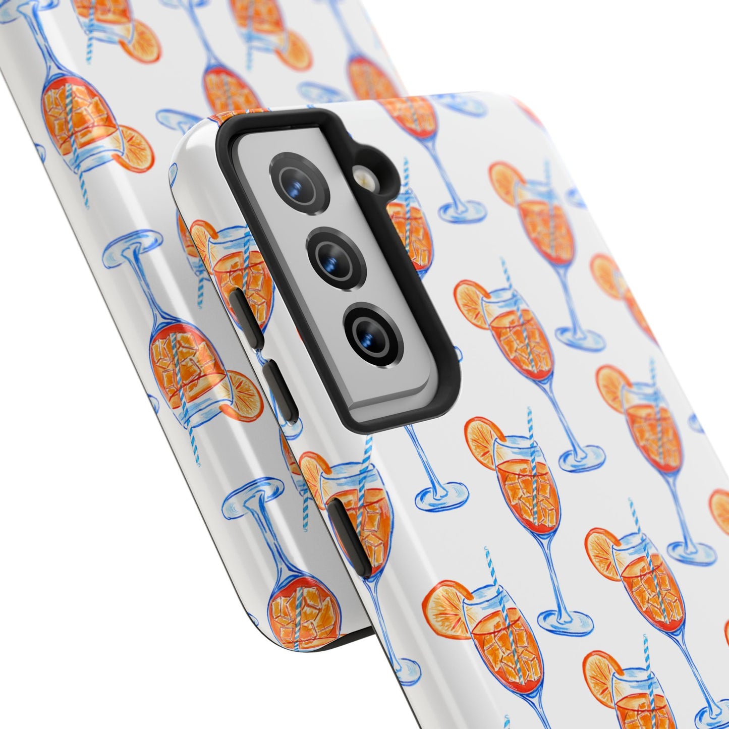Aperol Spritz Watercolor Patterned Phone Case | Various Models