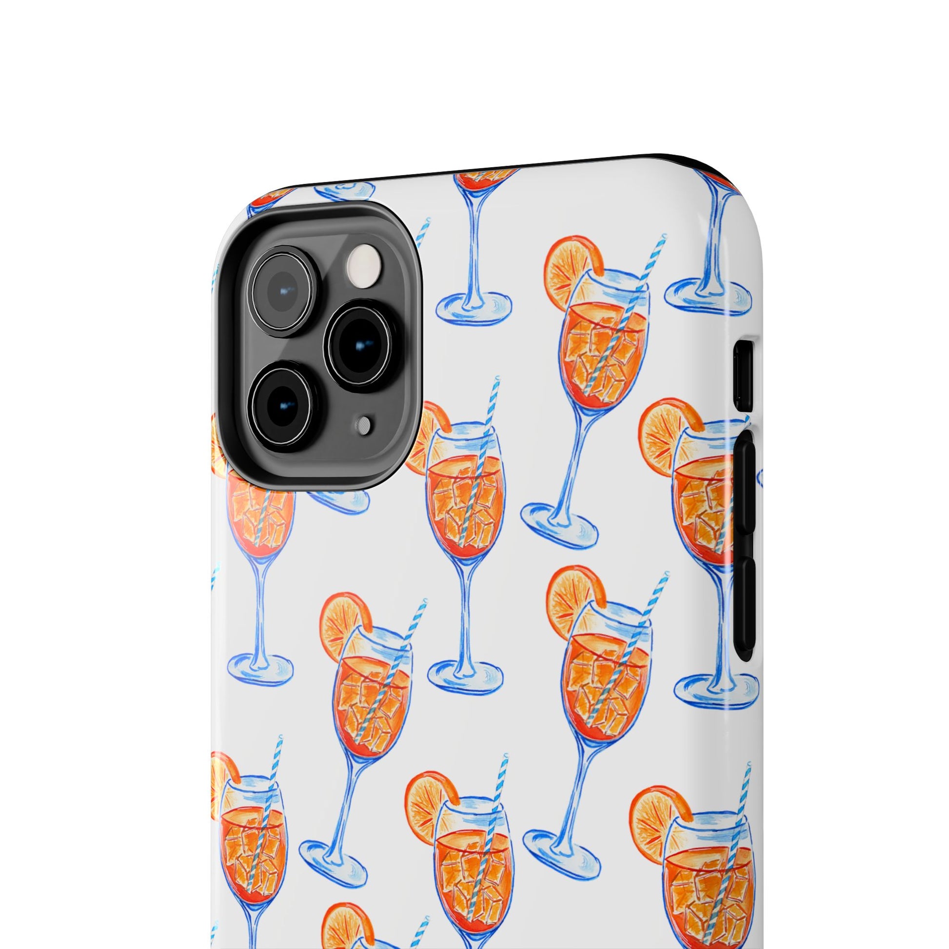 Aperol Spritz Watercolor Patterned Phone Case | Various Models