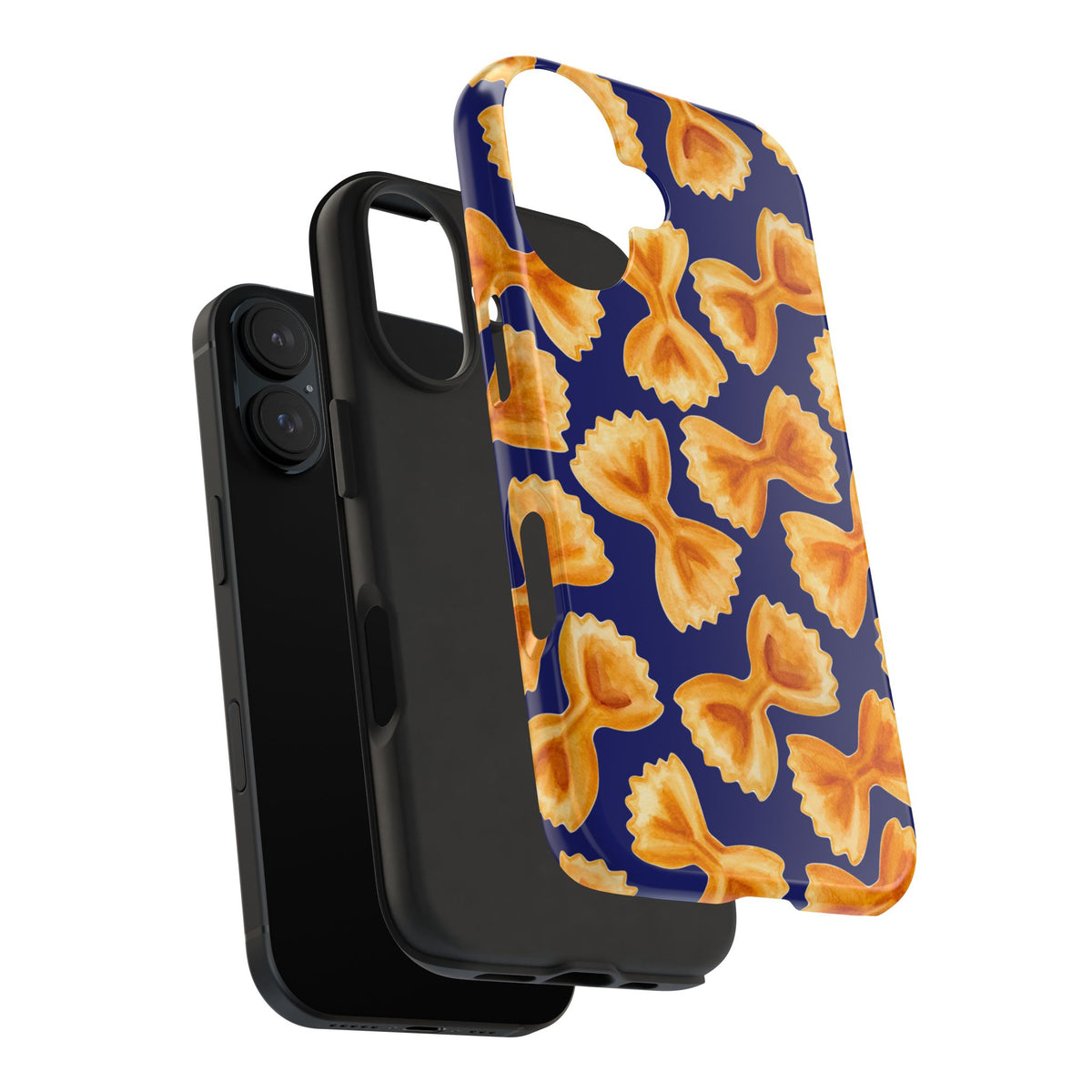 Copy of Copy of Tossed Farfalle Pasta Watercolor Illustrated Tough Phone Case | Various Models