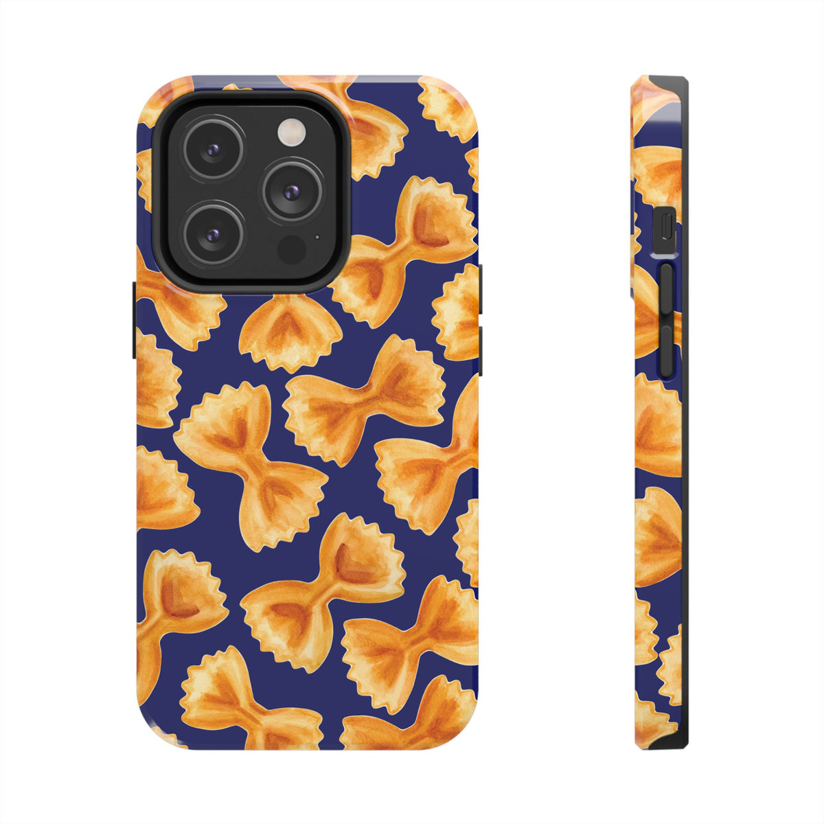 Copy of Copy of Tossed Farfalle Pasta Watercolor Illustrated Tough Phone Case | Various Models