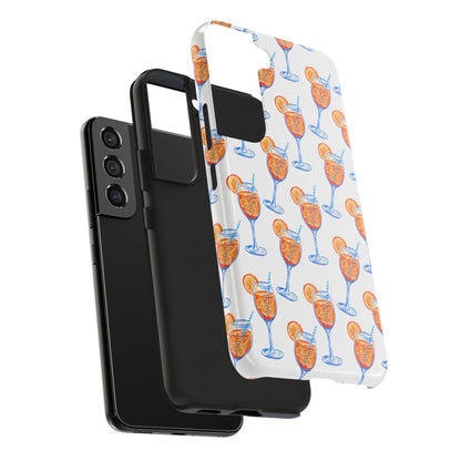 Aperol Spritz Watercolor Patterned Phone Case | Various Models