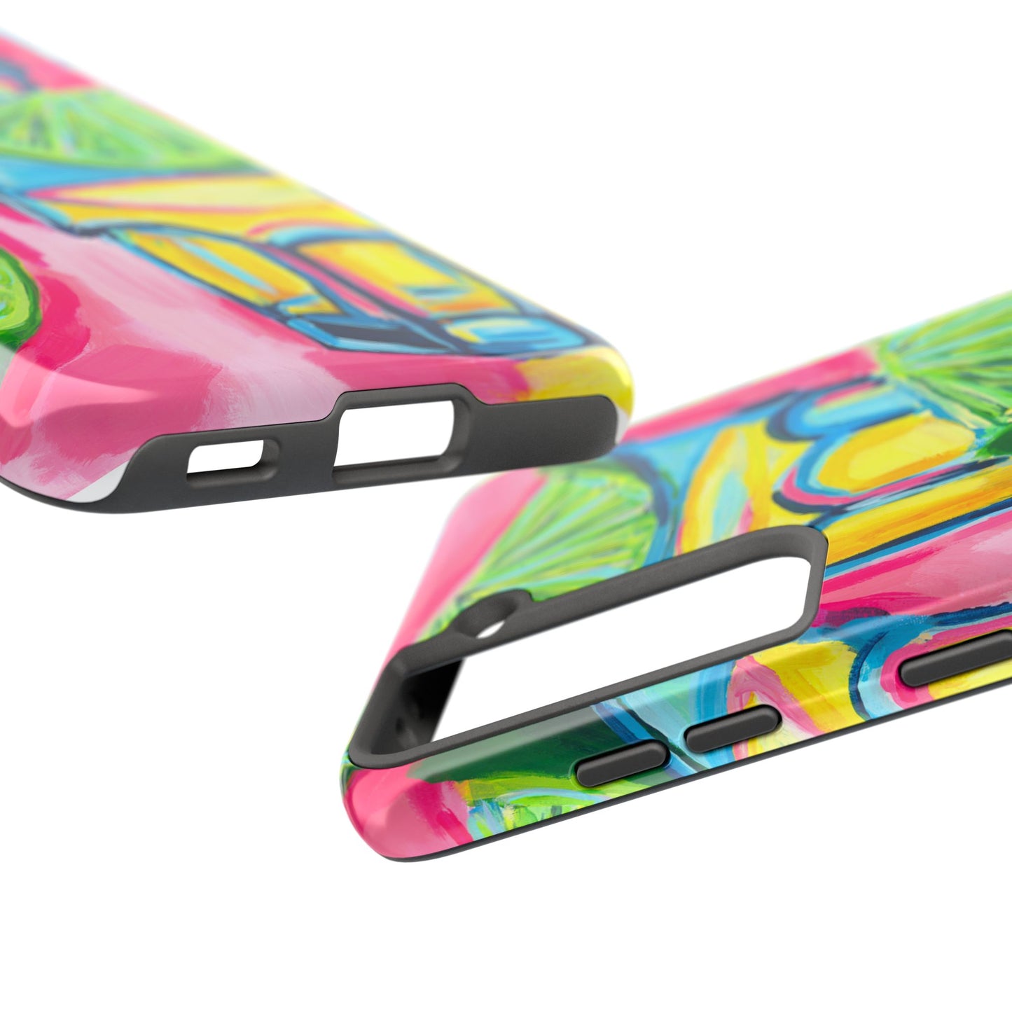 Pink Tequila Shot & Limes Acrylic Tough Phone Case | Various Models Available