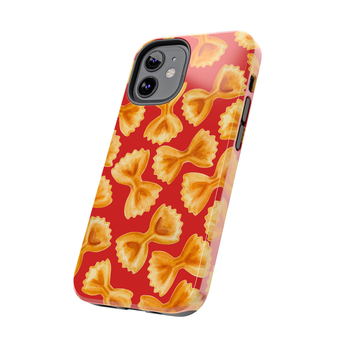 Copy of Tossed Farfalle Pasta Watercolor Illustrated Tough Phone Case | Various Models