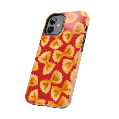 Copy of Tossed Farfalle Pasta Watercolor Illustrated Tough Phone Case | Various Models