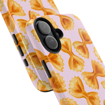 Copy of Copy of Copy of Tossed Farfalle Pasta Watercolor Illustrated Tough Phone Case | Various Models