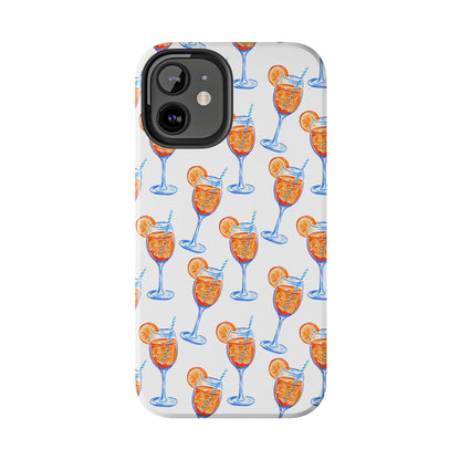 Aperol Spritz Watercolor Patterned Phone Case | Various Models